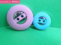 BOTTONE NYLON DUE FORI EFFETTO TESSUTO CON FONDELLO IN ABS